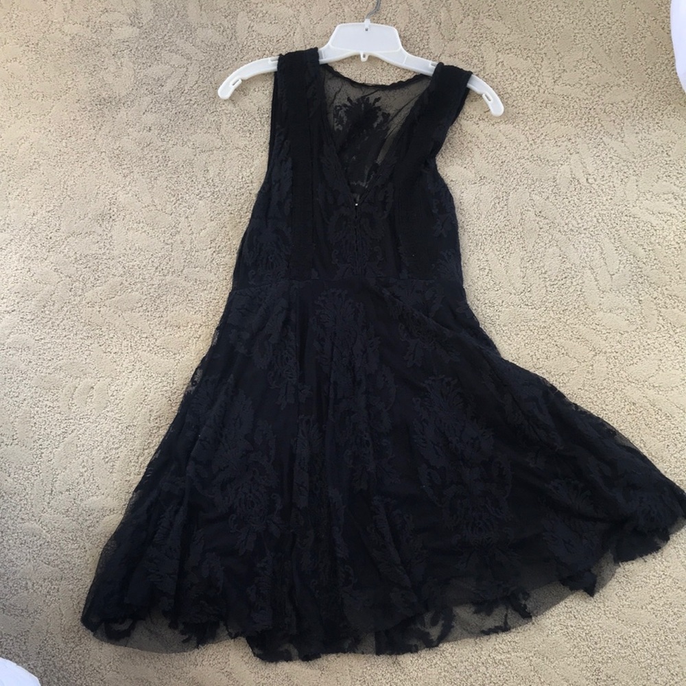 Black lace dress